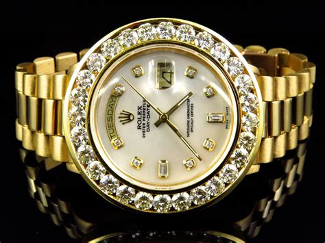 rolex watch men gold|solid gold rolex with diamonds.